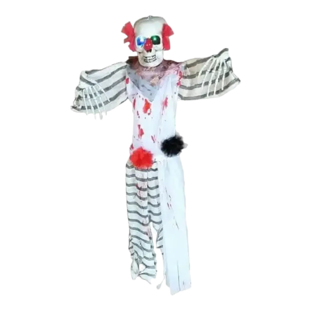 Lámpara colgante de payaso de terror iluminada 120cm