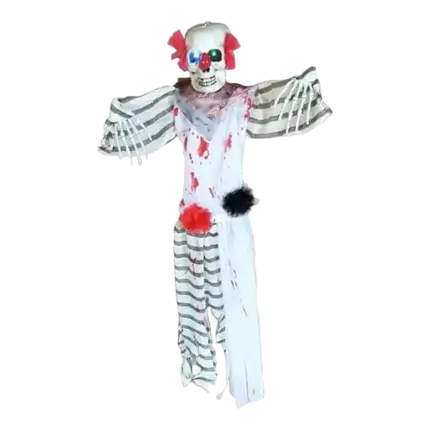 Lámpara colgante de payaso de terror iluminada 120cm