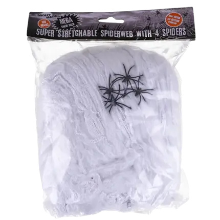 Tela de araña 300g y 4 arañas
