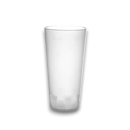 Vaso Ecocup 50?cl útil (60?cl hasta el borde) Reutilizable – Tipo Pinta, Mojito, Batido