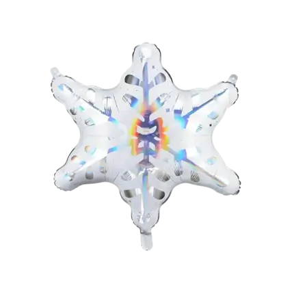 Globo Holográfico Copo de Nieve - Aluminio -64x66cm-