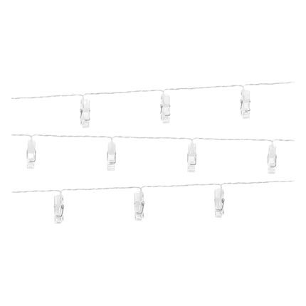 Guirnalda LED - Clips Decorativos - Transparente - 1,4m