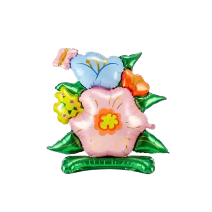 Ramo de Globos Flores - Mylar - 81.5x87cm