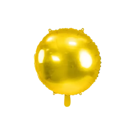 Globo Redondo Metálico Efecto Espejo - Dorado - 45cm