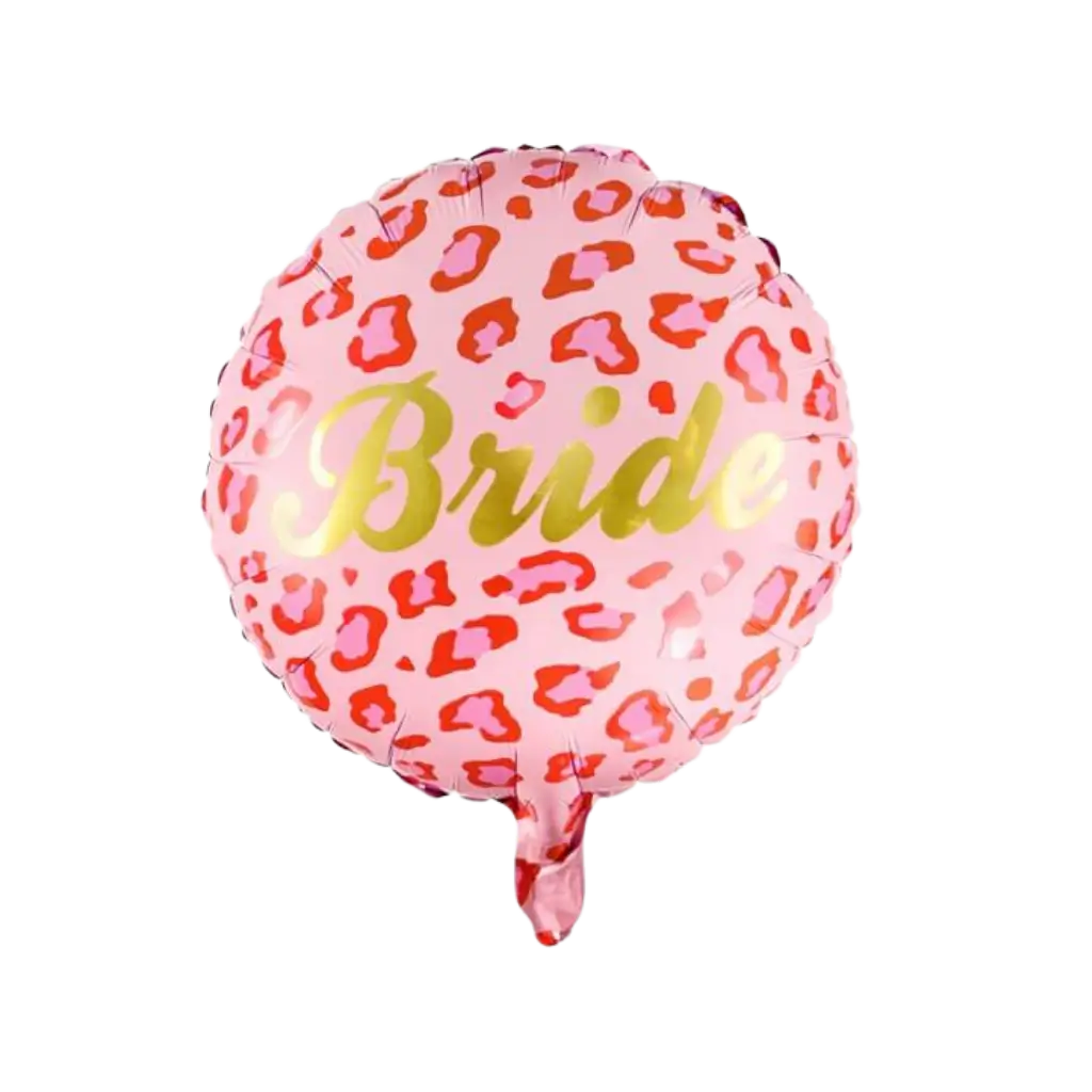 Globo Foil - Correa Rosa Leopardo - 45cm