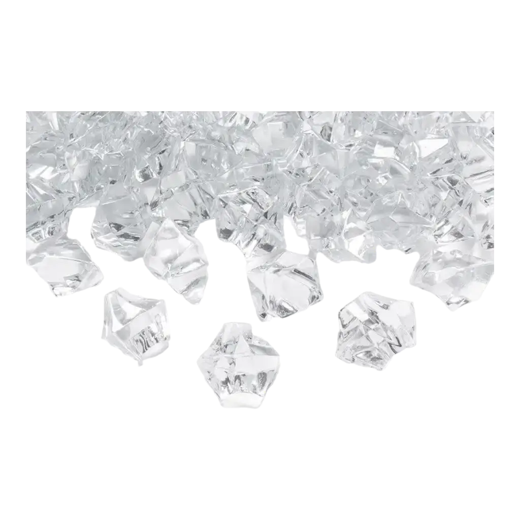 Confeti Piedra Cristal - Transparente - 25x21mm - Paquete de 50