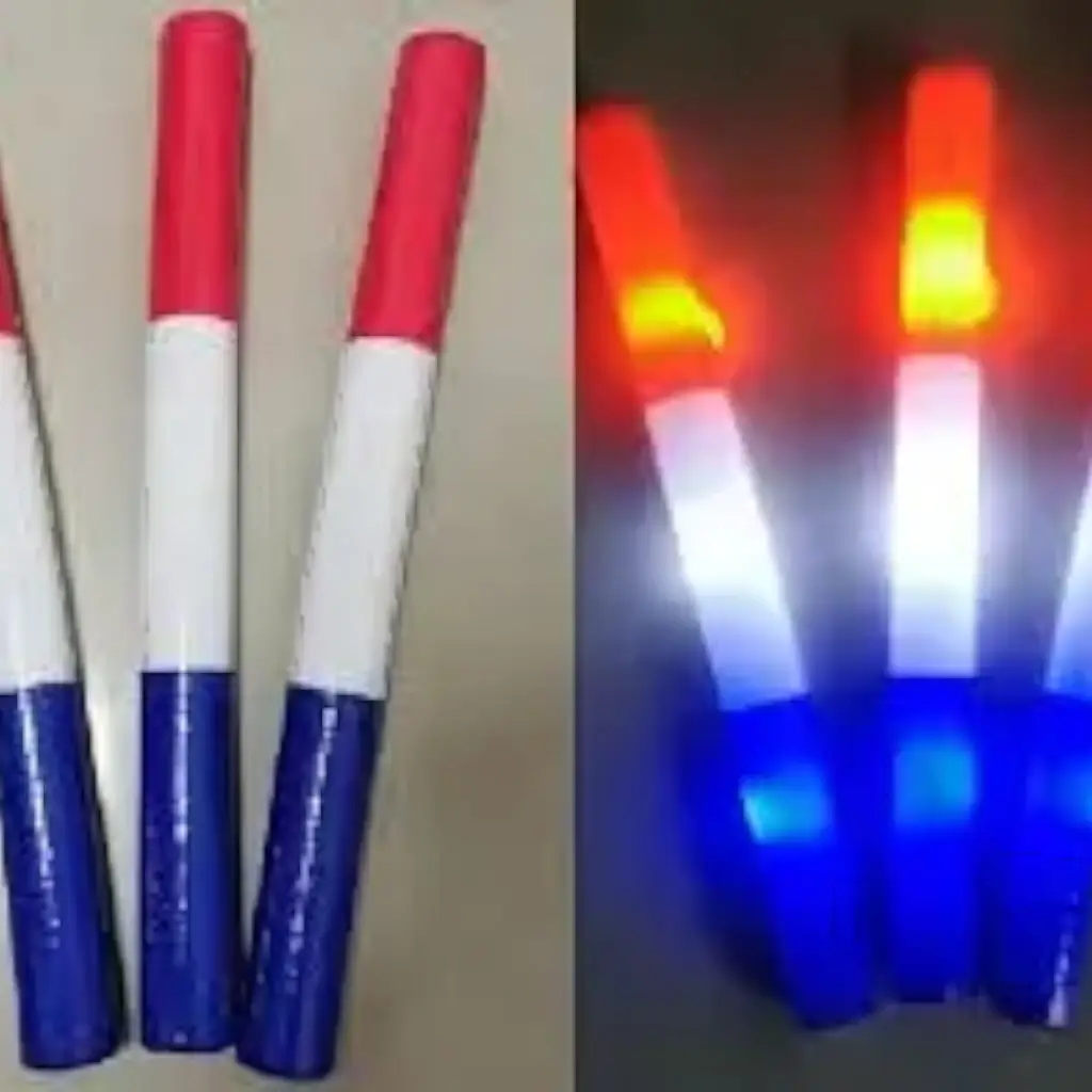 Palo de luz LED - Azul Blanco Rojo