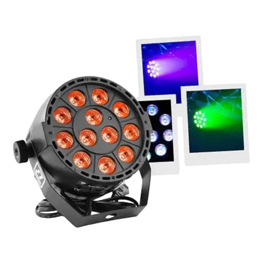 Led PAR 12x3W RBG - Barra de Fiesta - Boomtone DJ