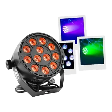 Led PAR 12x3W RBG - Barra de Fiesta - Boomtone DJ