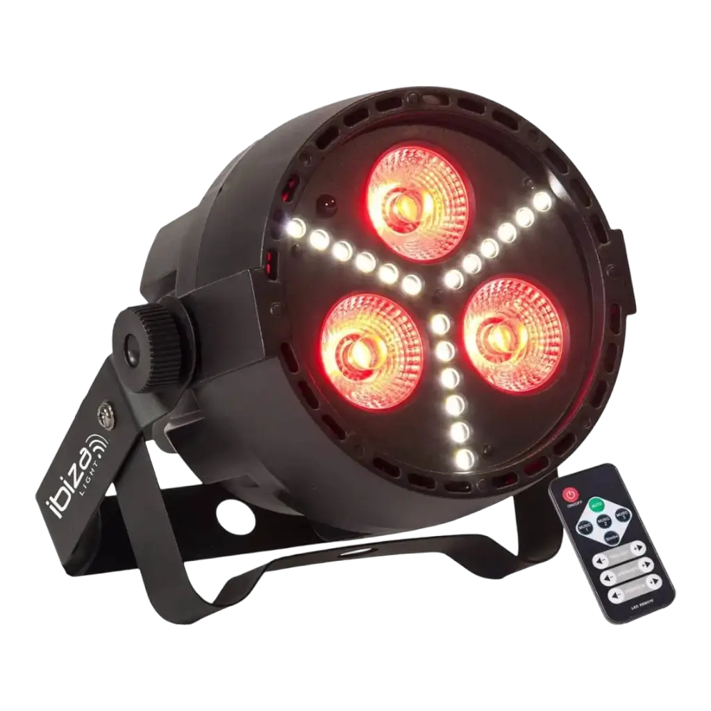 Proyector LED Ibiza Light PAR-Mini-STR 4 en 1 SMD