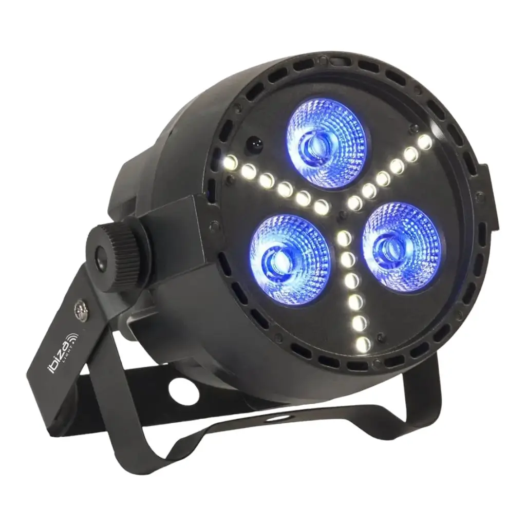 Proyector LED Ibiza Light PAR-Mini-STR 4 en 1 SMD