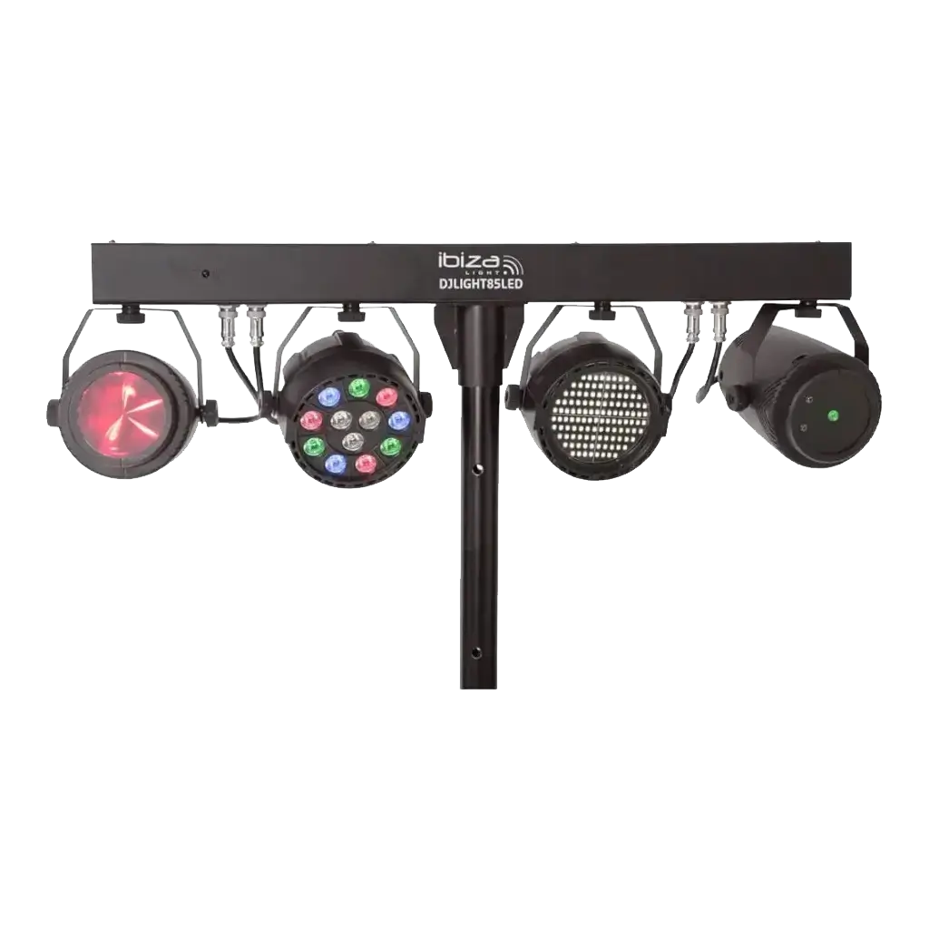 Ibiza Light DJLIGHT85 soporte de luz con focos