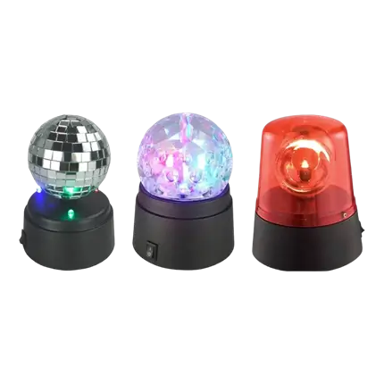 Pack de 3 mini efectos de luz LED Kidz-Party