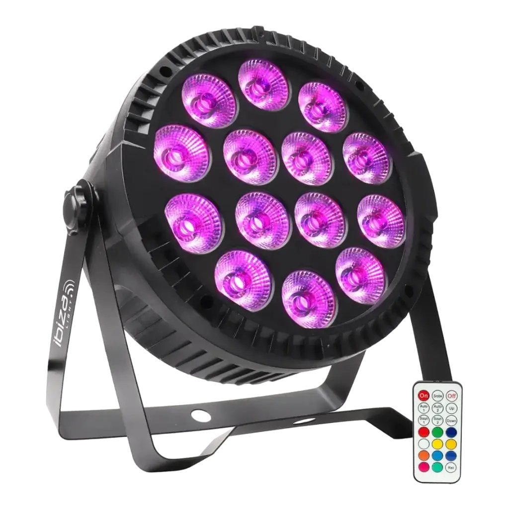 Proyector PAR plano de 14 LED RGBW