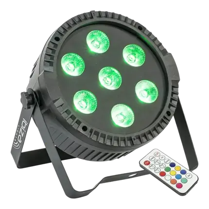 Proyector PAR plano de 7 LED RGBW