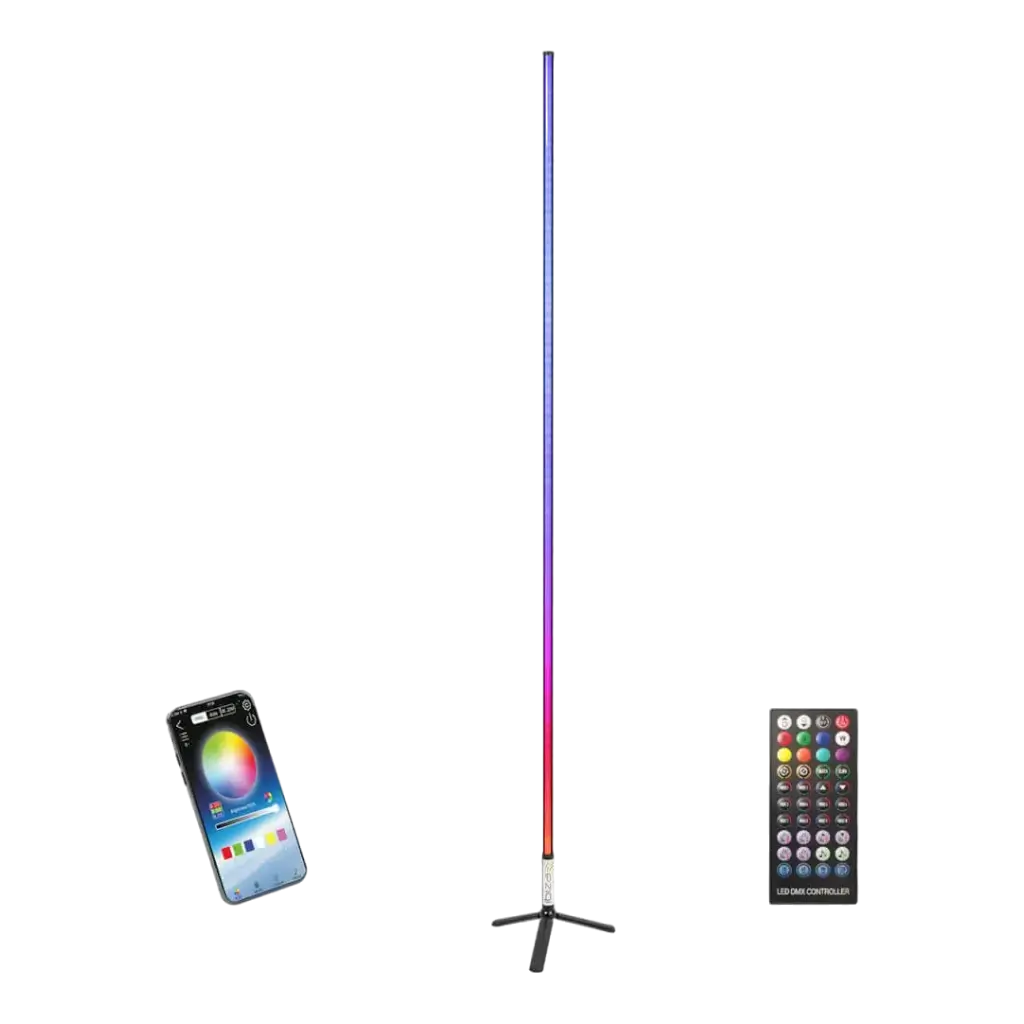 Tubo luminoso 1,5m RGB Magic Color Stick negro