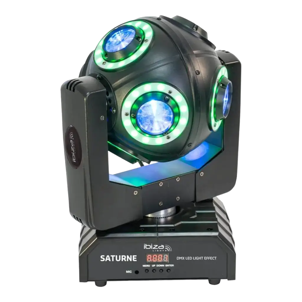 Arcos LED DMX SATURNE 4 en 1 con anillos luminosos