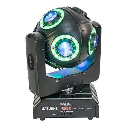 Arcos LED DMX SATURNE 4 en 1 con anillos luminosos