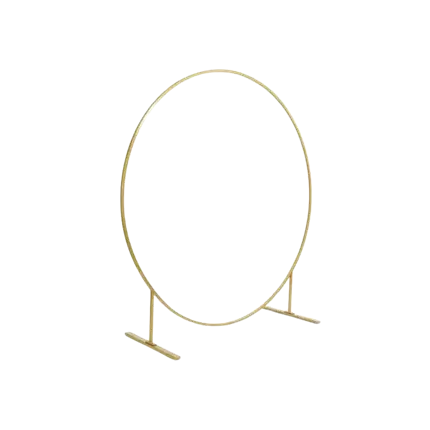 Globo redondo de metal dorado ø 2metros 