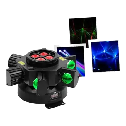 Juego de luces LED de efecto Mac Mah - MEGA UFO-LZR