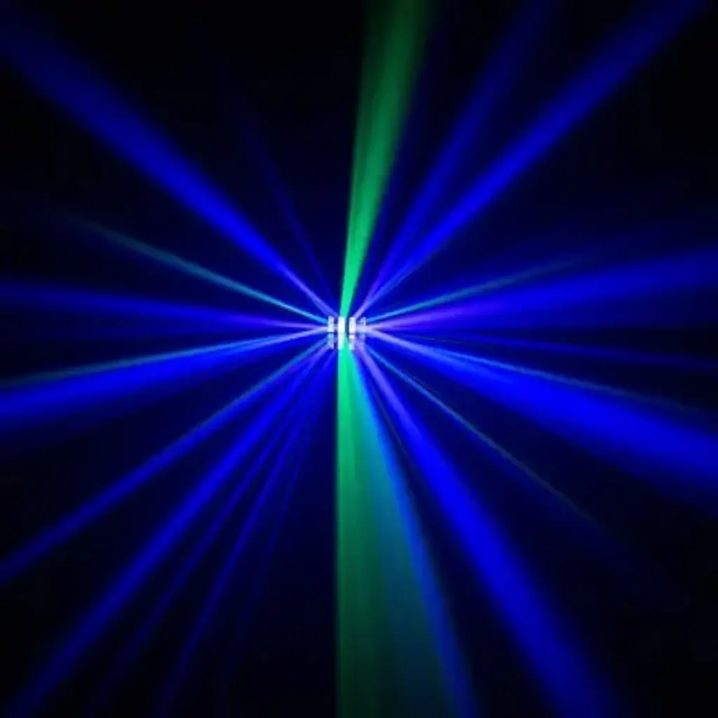 BoomTone DJ 4en1 Juego de luces de efectos LED - DerbyFX 4en1