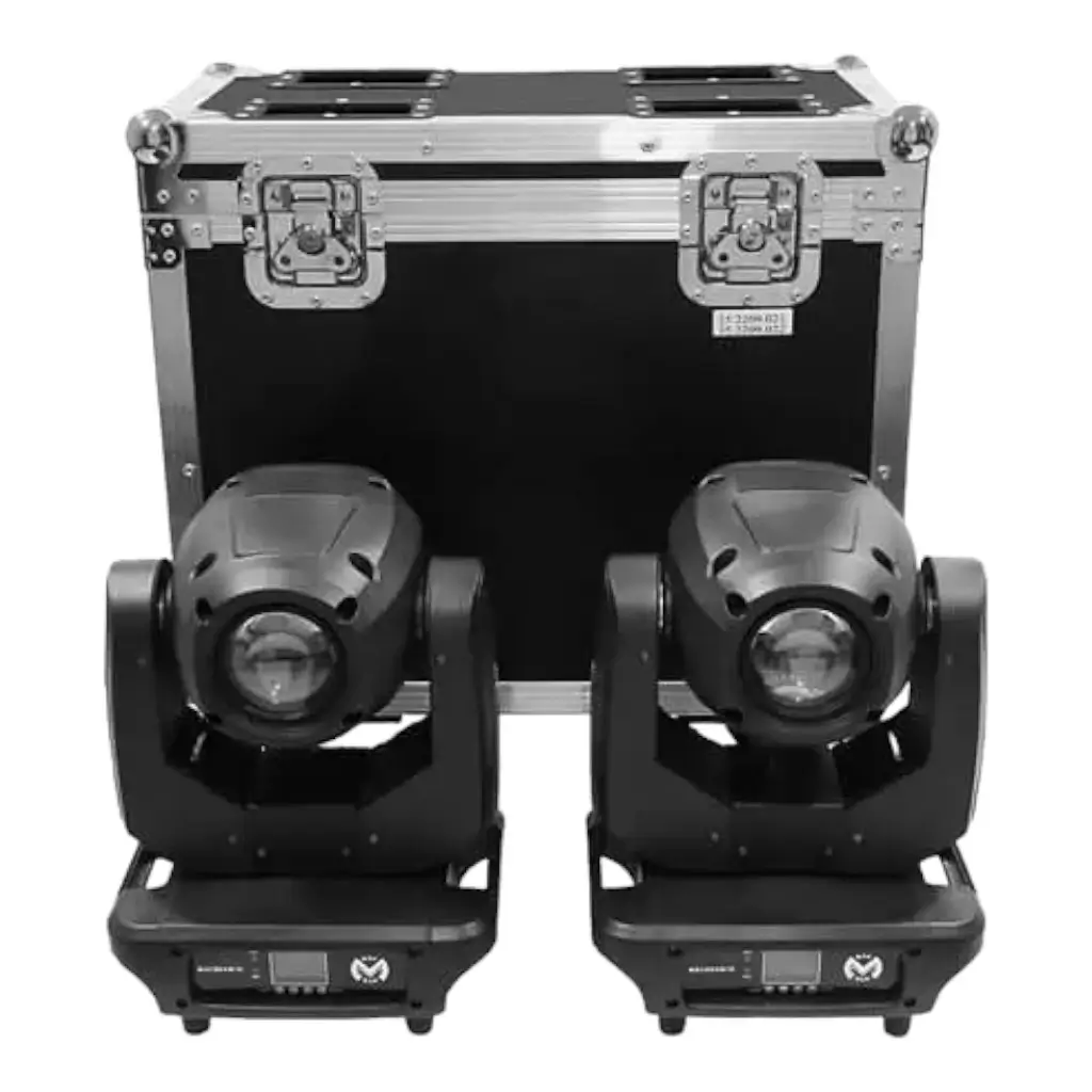 2 cabezales Mac Mah Beam con Flight Case - MAC BEAM1R-FC