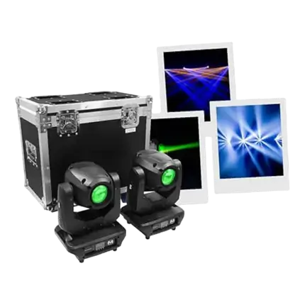 2 cabezales Mac Mah Beam con Flight Case - MAC BEAM1R-FC