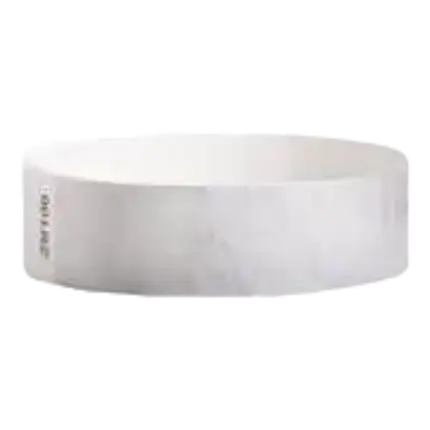 Pulsera de papel plateado Tyvek® sin marcar