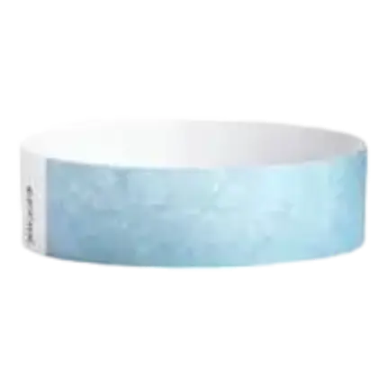 Pulsera Tyvek® Papel azul claro sin marcar
