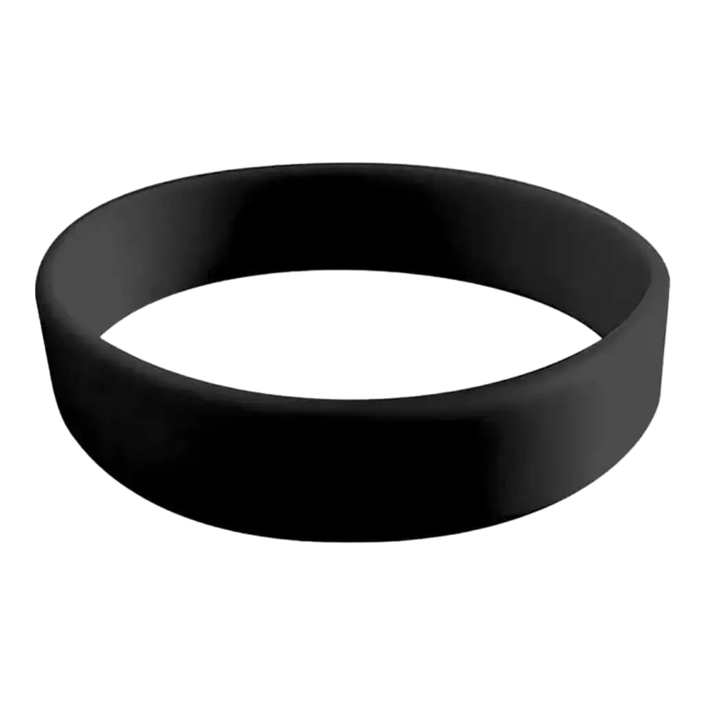 Pulsera Silicona Negra Sin Marca Adulto