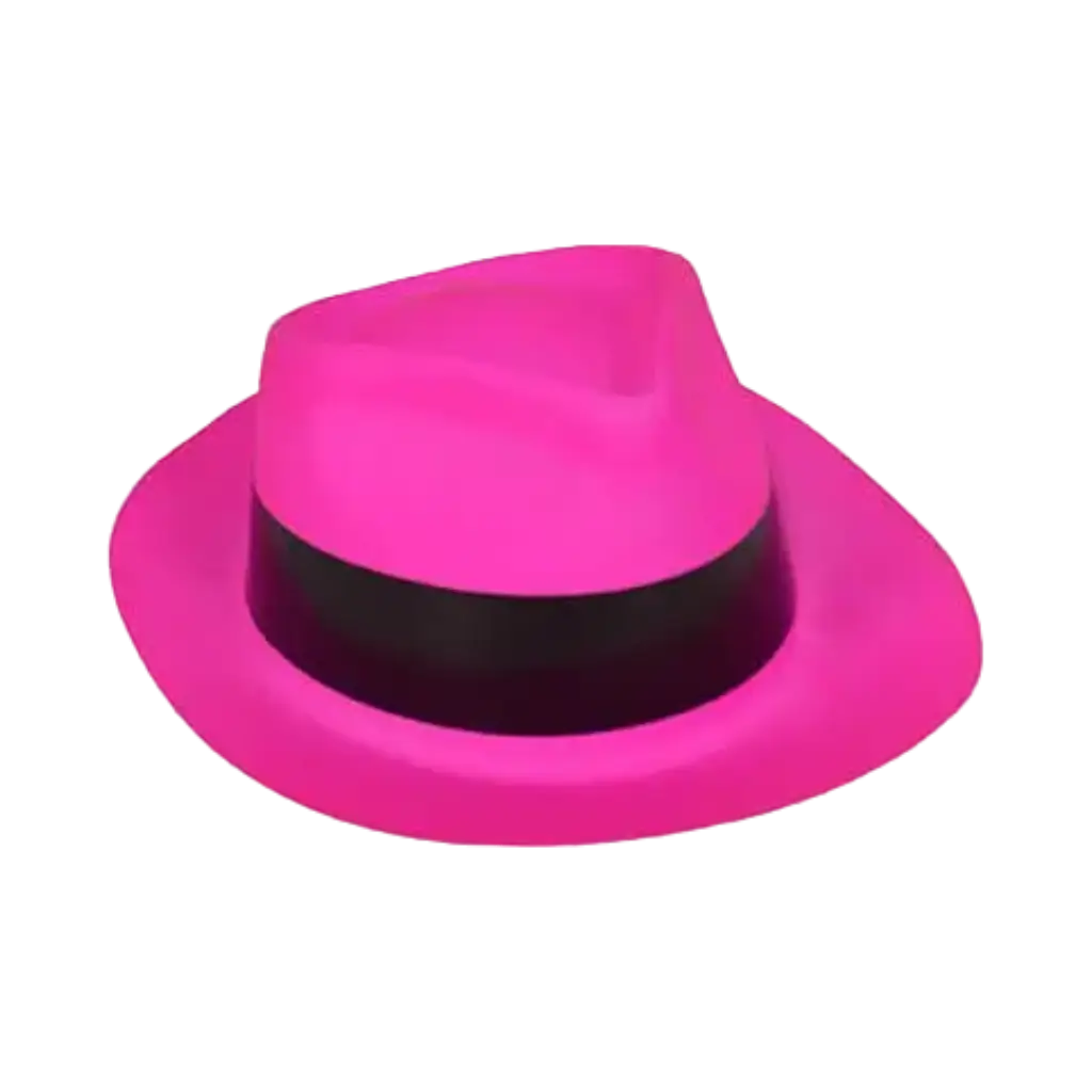 Gorro Tribly neón estilo mafia Rosa