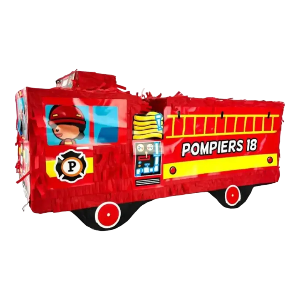 Piñata de camión de bomberos para niños
