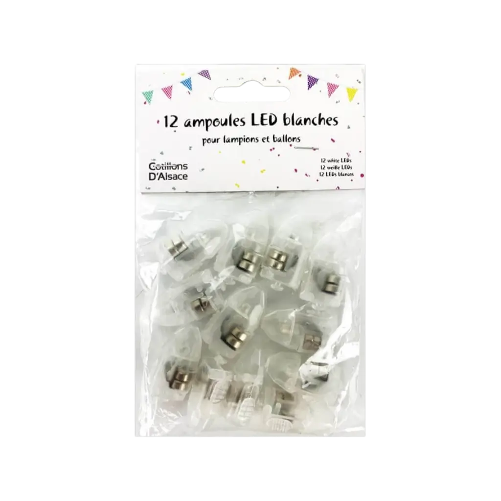 12 mini bombillas LED para farolillos o globos