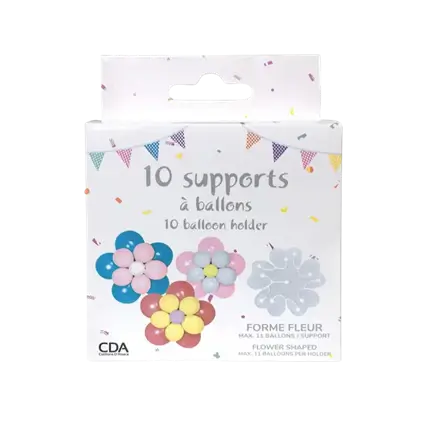 10 Soportes para globos de flores