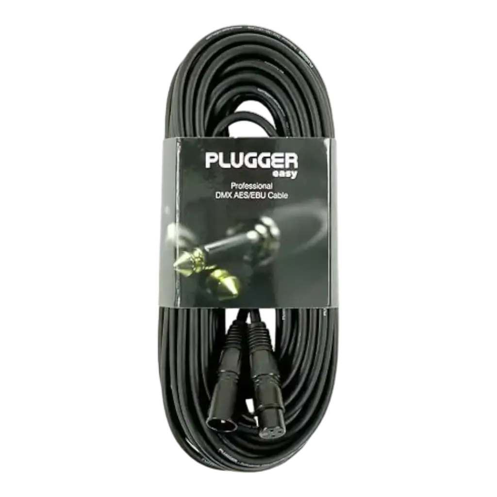 Cable DMX XLR Hembra 3b - XLR Macho 3b 20m Easy - Plugger