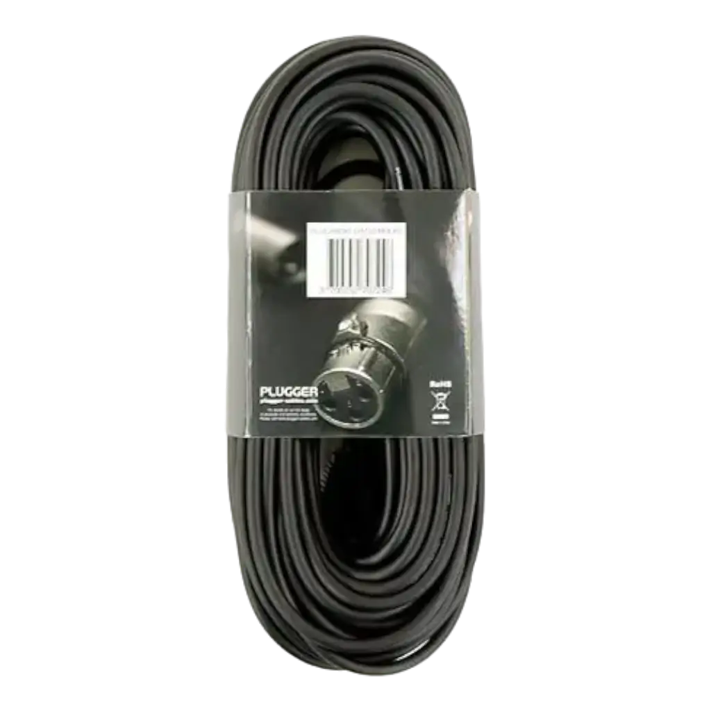 Cable DMX XLR Hembra 3b - XLR Macho 3b 20m Easy - Plugger