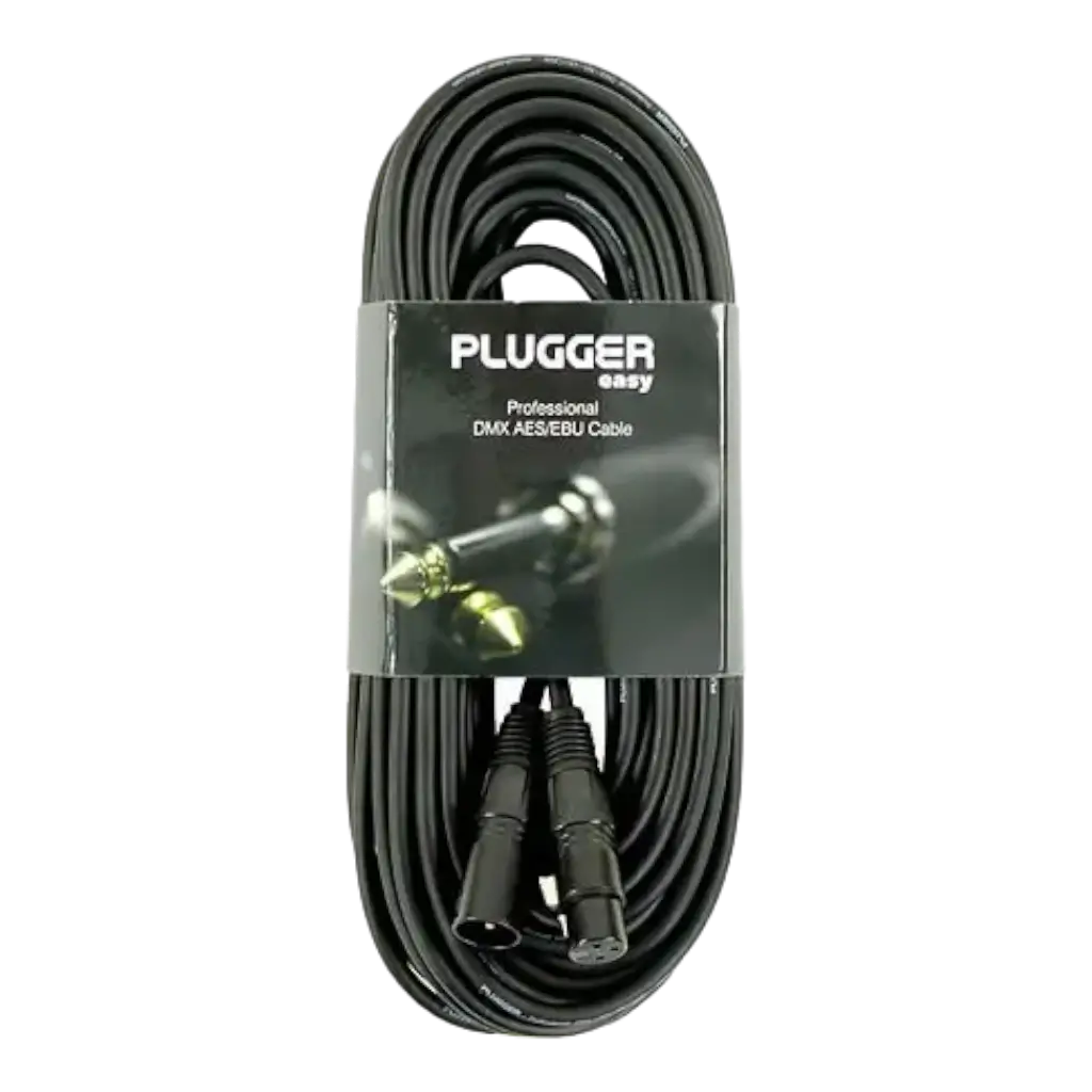 Cable DMX XLR hembra 3b - XLR macho 3b 3m Easy - Plugger