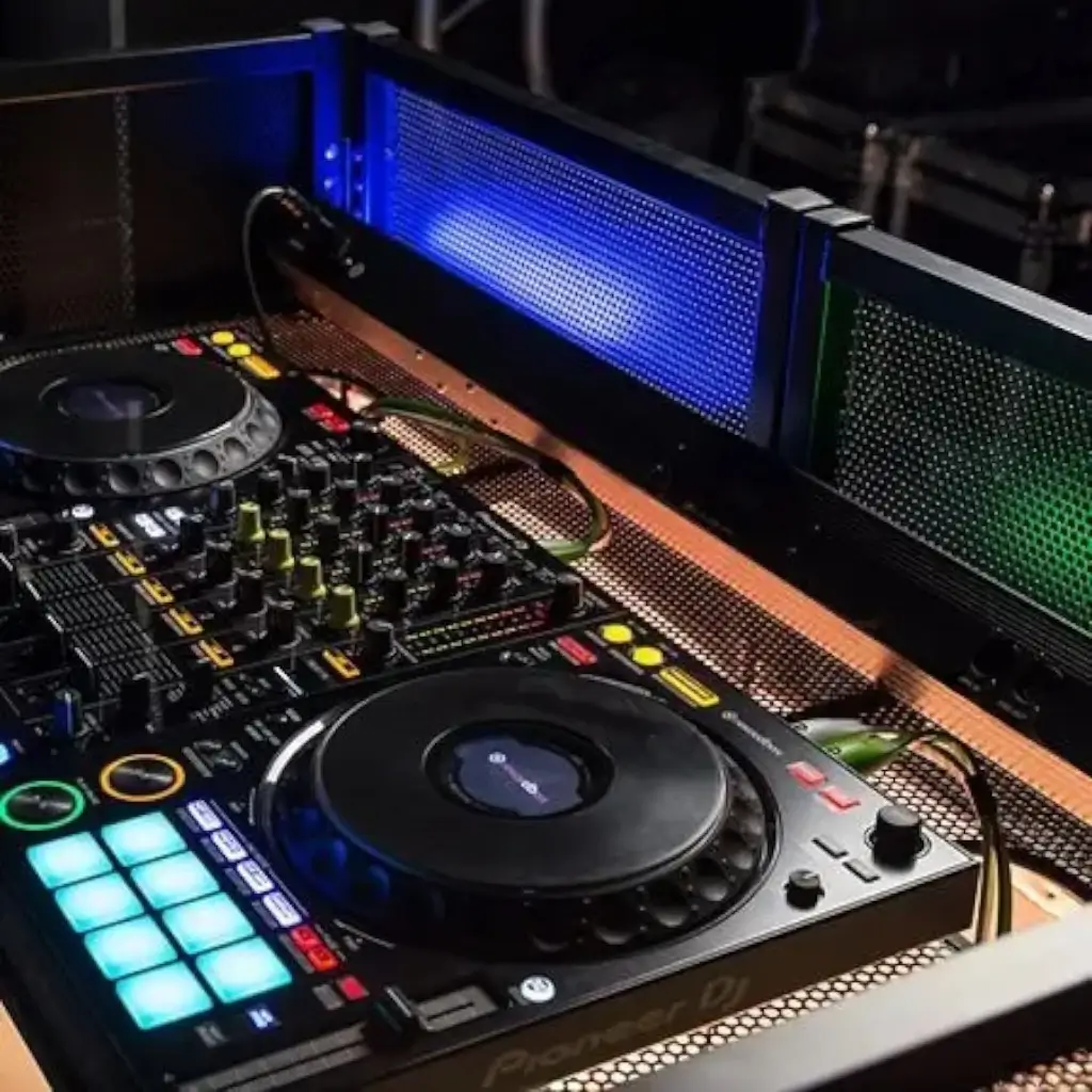 Soporte para DJ con panel frontal - BoomTone DJ - DJ Desk Blanco