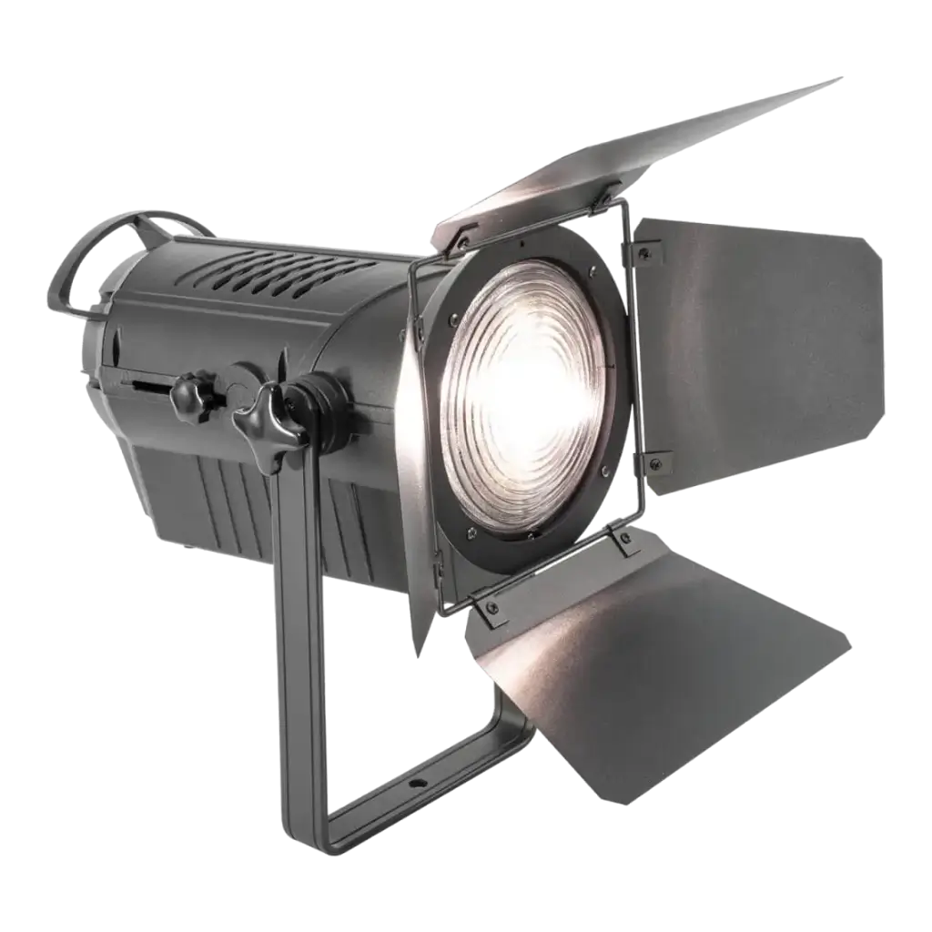 Foco Fresnel para teatro y escenario, LED blanco