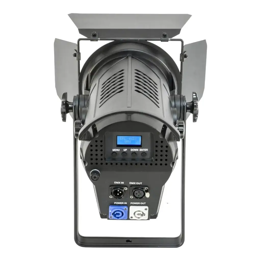 Foco Fresnel para teatro y escenario con LED RGBW