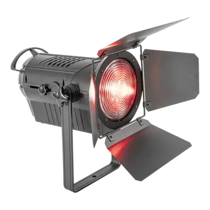 Foco Fresnel para teatro y escenario con LED RGBW