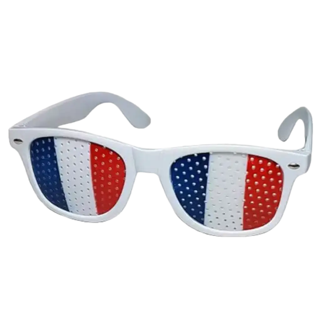 Francia Hincha Azul Blanco Rojo Rejilla Gafas