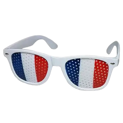 Francia Hincha Azul Blanco Rojo Rejilla Gafas