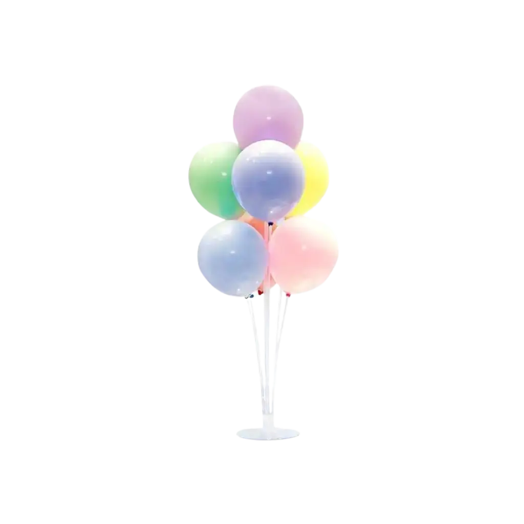 Soporte acrílico 30 cm para 7 globos