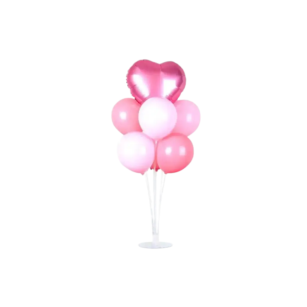 Soporte acrílico 30 cm para 7 globos