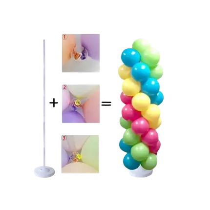 Columna de 165 cm para 65 globos con bolsa de agua Lest