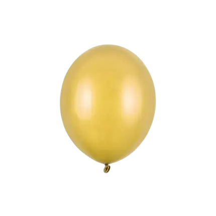 Lote de 10 globos dorados metalizados