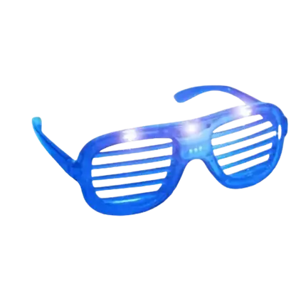 Gafas de sol con retroiluminación LED - Azules