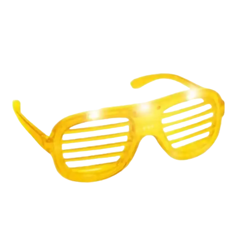 Gafas de sol con retroiluminación LED - Amarillas