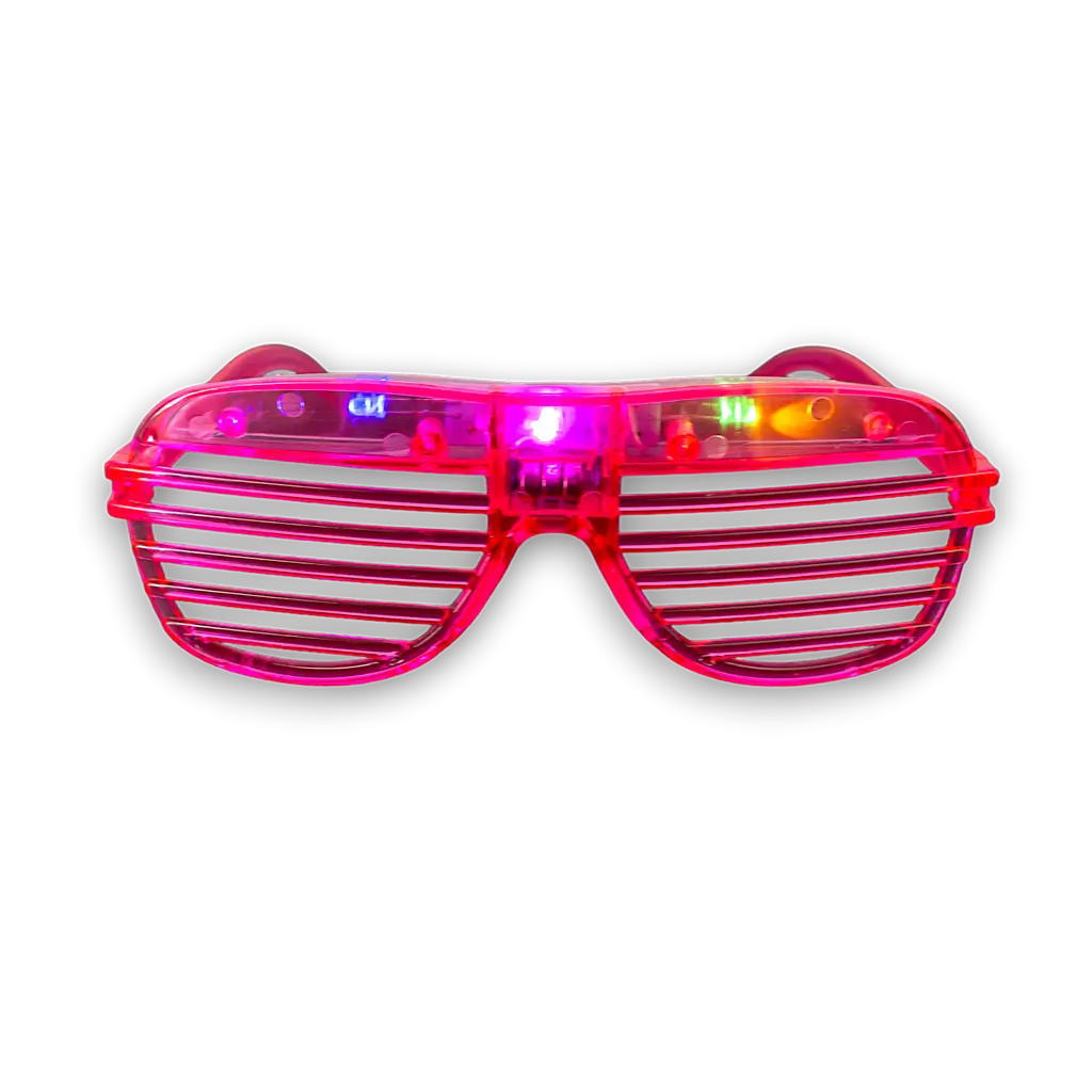 Gafas de sol con retroiluminación LED - Rosa